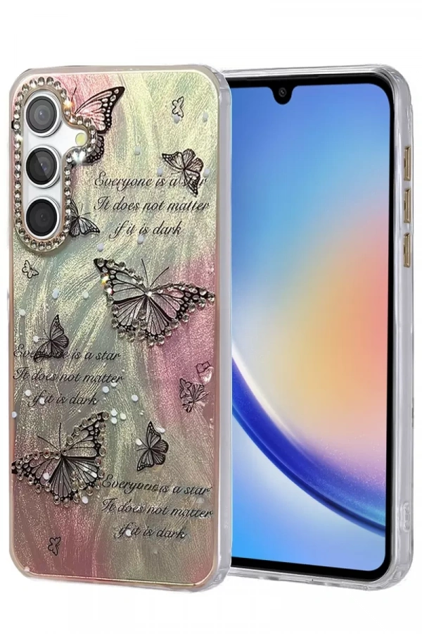 Samsung Galaxy A34 5G Kılıf Blade Aynalı Desenli Kapak - Desen 6