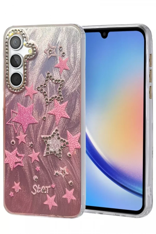 Samsung Galaxy A34 5G Kılıf Blade Aynalı Desenli Kapak - Desen 7