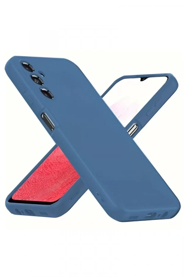 Samsung Galaxy A34 5G Kılıf First Silikon - Mavi