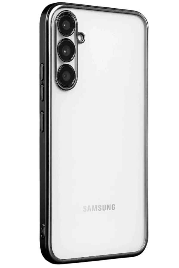 Samsung Galaxy A34 5G Kılıf Lensli Silikon - Siyah