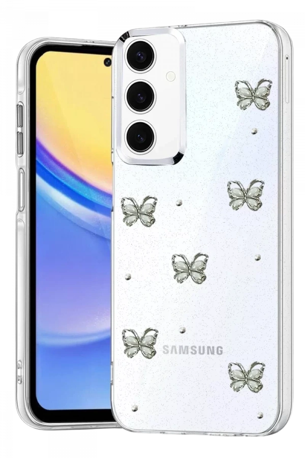 Samsung Galaxy A35 5G Fiyonk Desenli Kapak - Desen 9