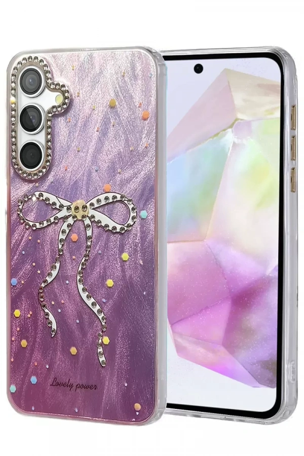 Samsung Galaxy A35 5G Kılıf Blade Aynalı Desenli Kapak - Desen 1