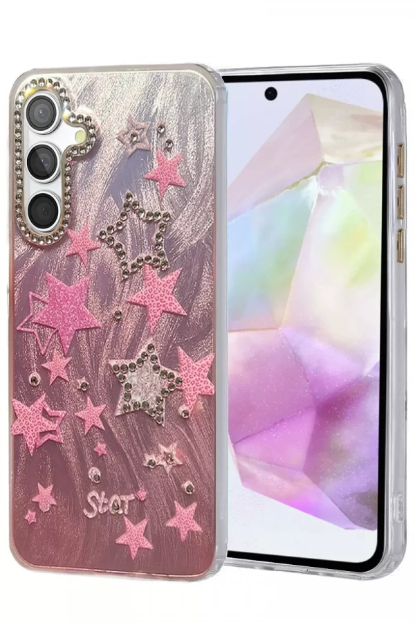 Samsung Galaxy A35 5G Kılıf Blade Aynalı Desenli Kapak - Desen 7