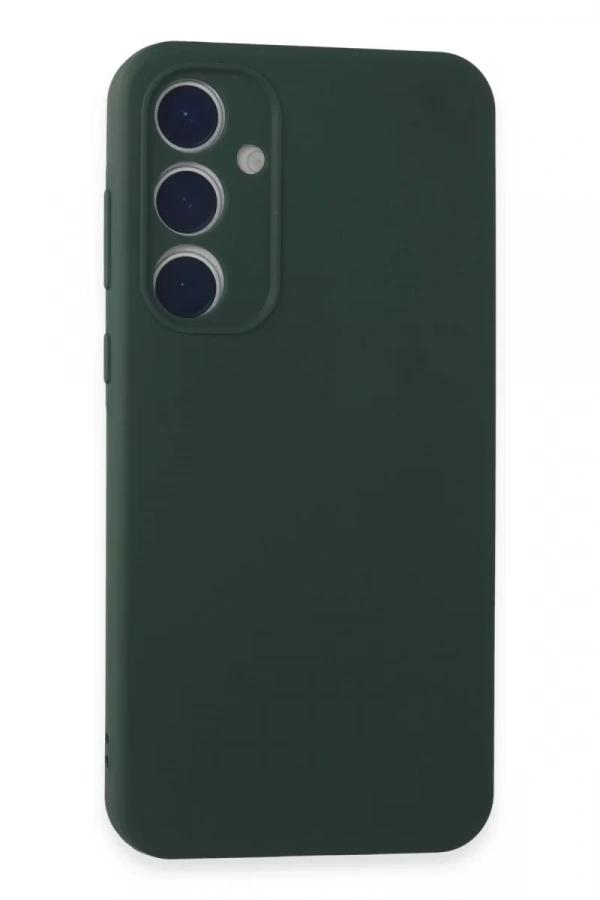 Samsung Galaxy A35 5G Kılıf First Silikon - Koyu Yeşil