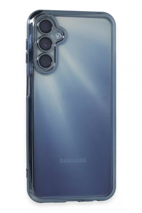 Samsung Galaxy A35 5G Kılıf Lensli Silikon - Açık Mavi