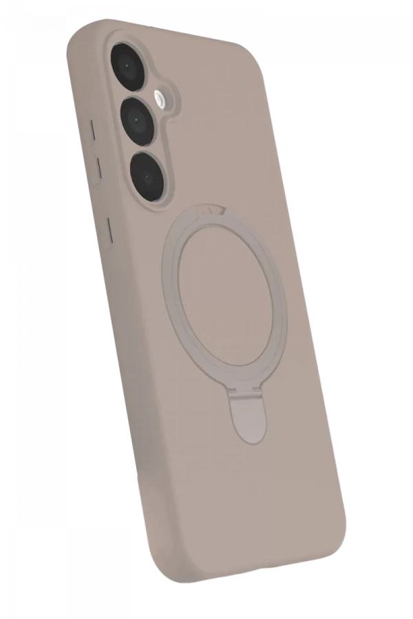 Samsung Galaxy A35 5G Regal Magsafe Standlı Kapak - Çöl Titanyum