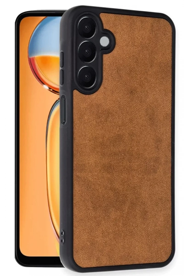 Samsung Galaxy A36 Kılıf Aras Deri Kapak - Taba