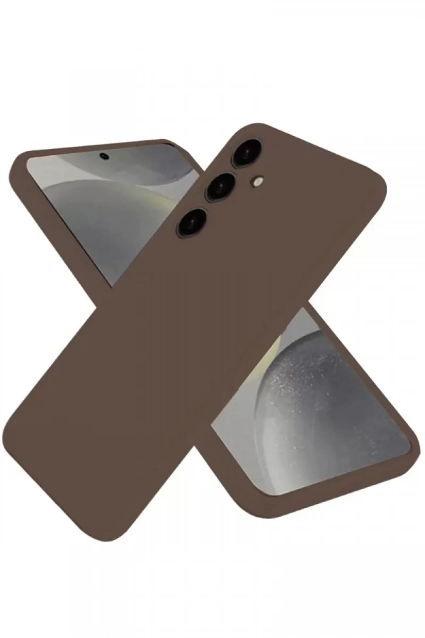 Samsung Galaxy A36 Kılıf First Silikon - Kahverengi