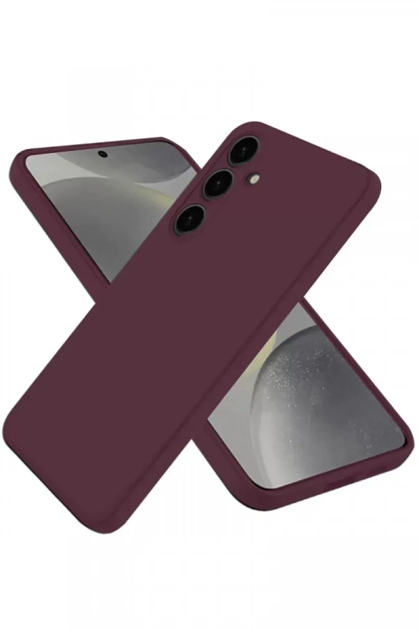 Samsung Galaxy A36 Kılıf First Silikon - Mürdüm