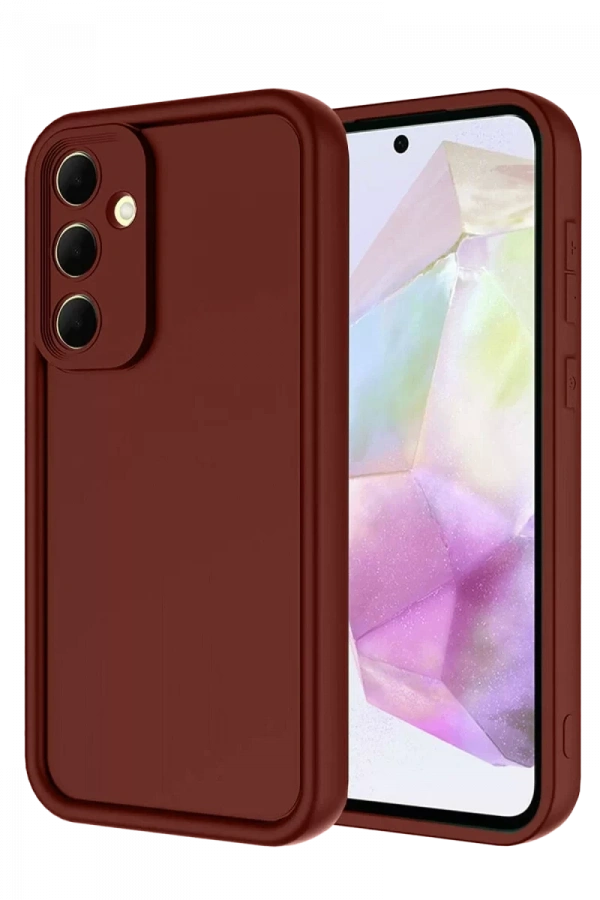 Samsung Galaxy A36 Kılıf Viera Silikon - Bordo