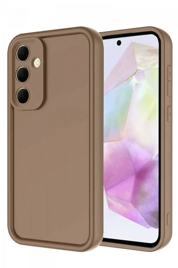 Samsung Galaxy A36 Kılıf Viera Silikon - Kahverengi