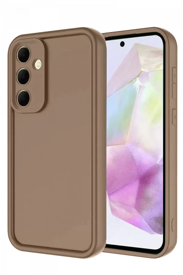 Samsung Galaxy A36 Kılıf Viera Silikon - Kahverengi