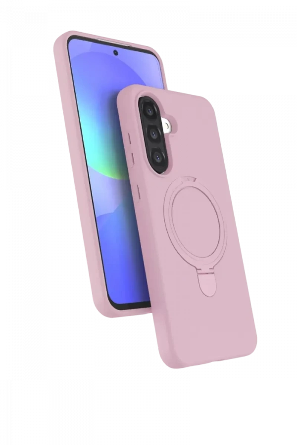 Samsung Galaxy A36 Regal Magsafe Standlı Kapak - Açık Pembe