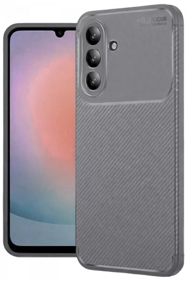 Samsung Galaxy A37 5G Auto Focus Karbon Kapak - Gri