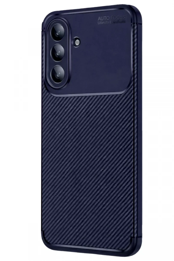 Samsung Galaxy A37 5G Auto Focus Karbon Kapak - Lacivert