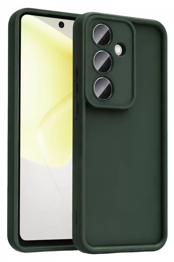 Samsung Galaxy A37 5G Viera Silikon - Koyu Yeşil
