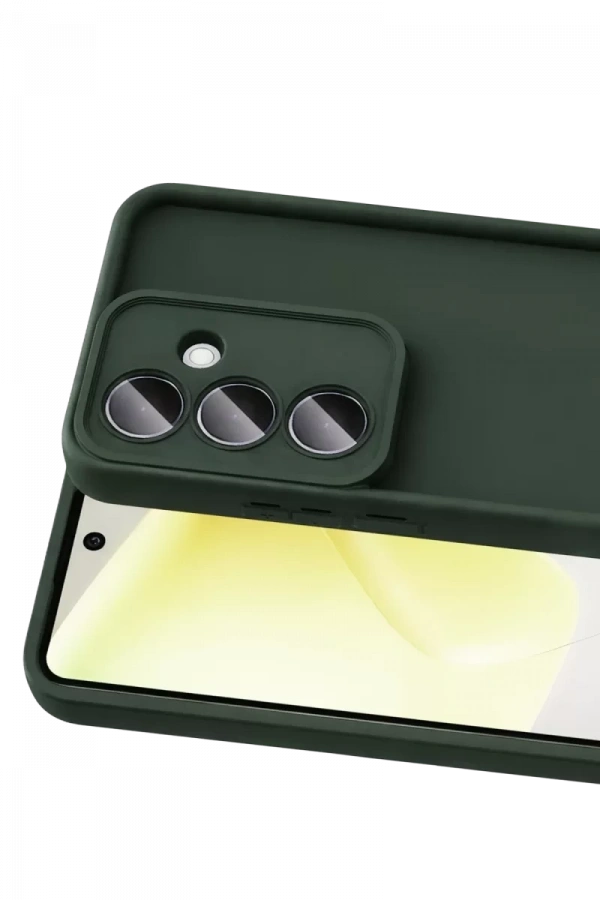 Samsung Galaxy A37 5G Viera Silikon - Koyu Yeşil