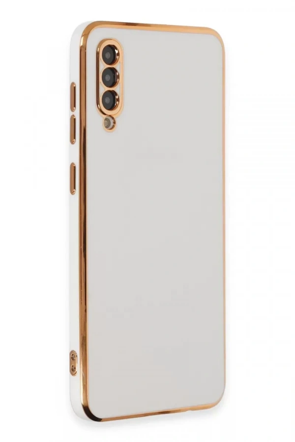 Samsung Galaxy A50 Kılıf Volet Silikon - Beyaz