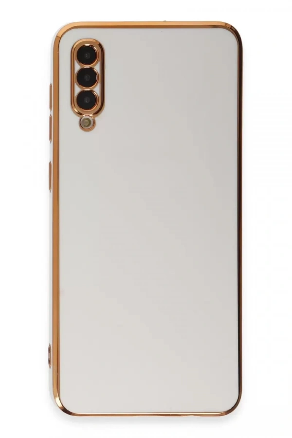 Samsung Galaxy A50 Kılıf Volet Silikon - Beyaz