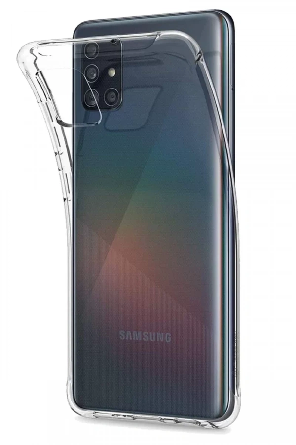 Samsung Galaxy A51 Kılıf Lüx Şeffaf Silikon