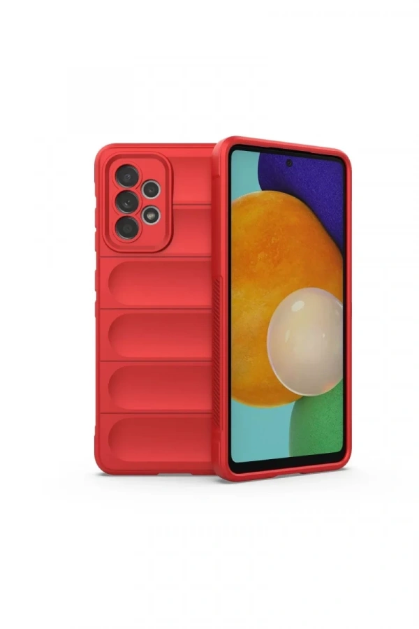 Samsung Galaxy A52 Kılıf Optimum Silikon - Kırmızı