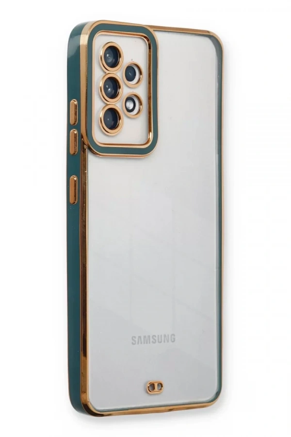 Samsung Galaxy A53 5G Kılıf Liva Lens Silikon - Yeşil