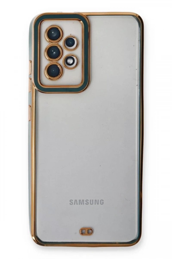 Samsung Galaxy A53 5G Kılıf Liva Lens Silikon - Yeşil