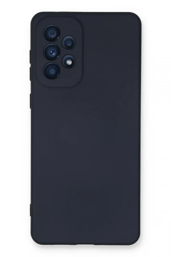 Samsung Galaxy A53 5G Kılıf Nano içi Kadife Silikon - Lacivert