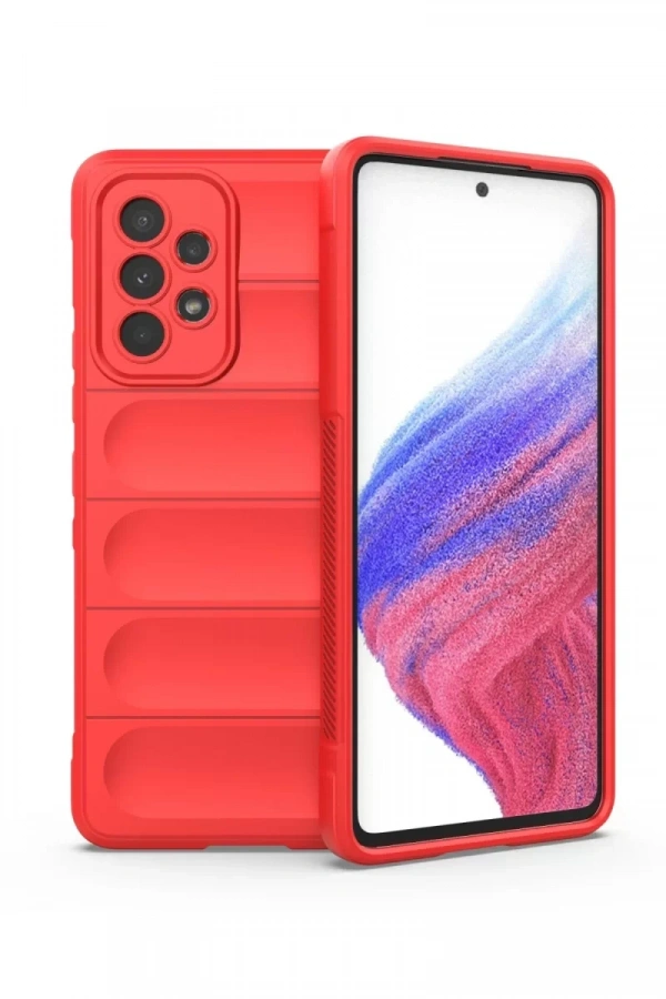 Samsung Galaxy A53 5G Kılıf Optimum Silikon - Kırmızı