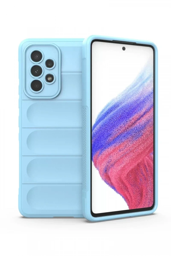 Samsung Galaxy A53 5G Kılıf Optimum Silikon - Sky Blue