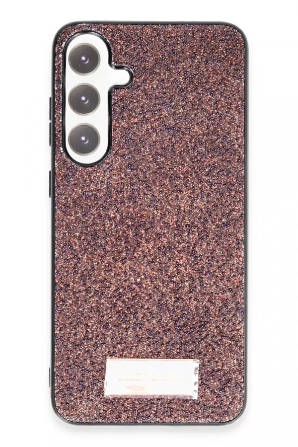 Samsung Galaxy A55 5G Bright Simli Kapak - Derin Mor
