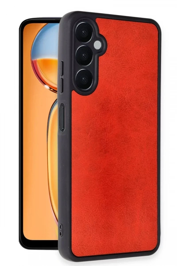 Samsung Galaxy A55 5G Kılıf Aras Deri Kapak - Kırmızı