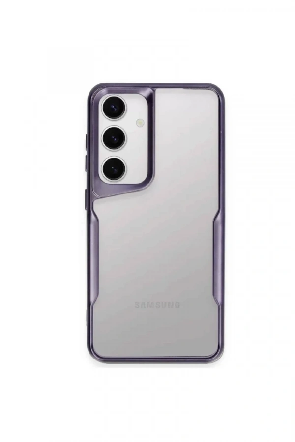 Samsung Galaxy A55 5G Kılıf Boyi Silikon Kapak - Derin Mor