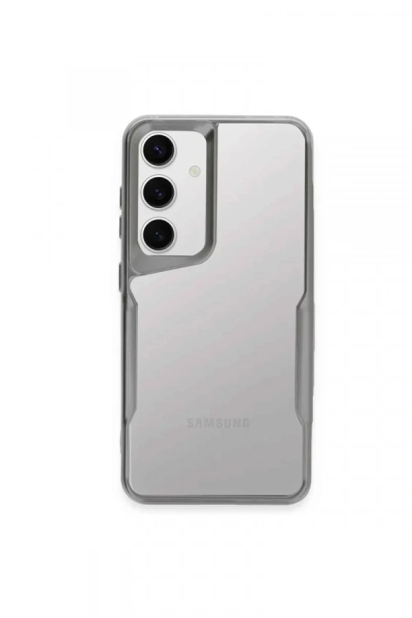 Samsung Galaxy A55 5G Kılıf Boyi Silikon Kapak - Gümüş