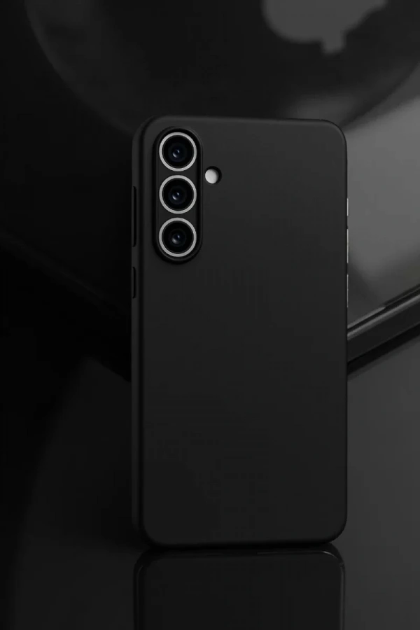Samsung Galaxy A55 5G Kılıf First Silikon - Siyah