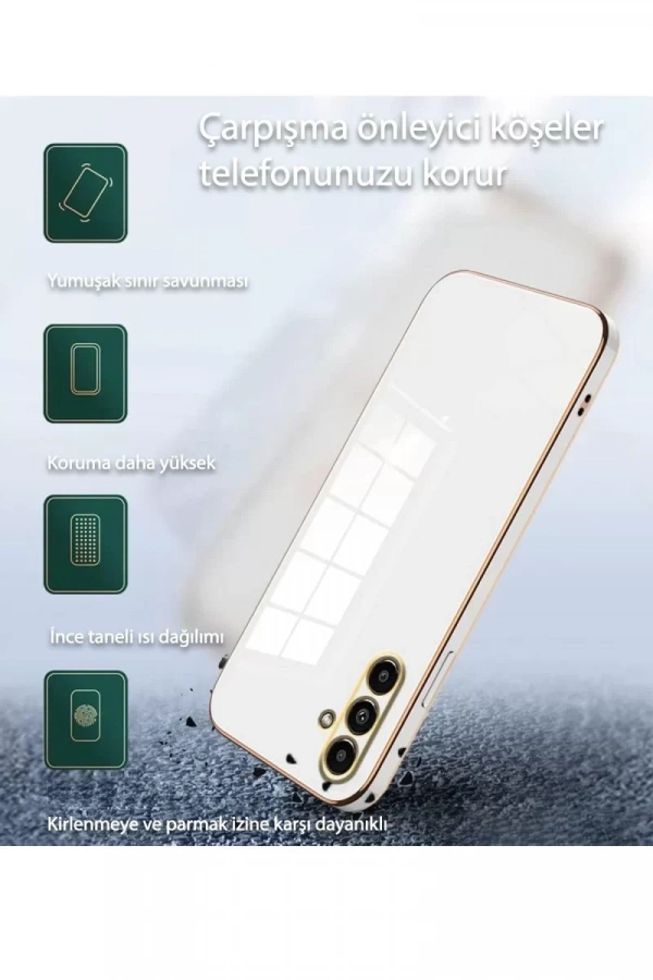 Samsung Galaxy A55 5G Kılıf Volet Silikon - Pembe