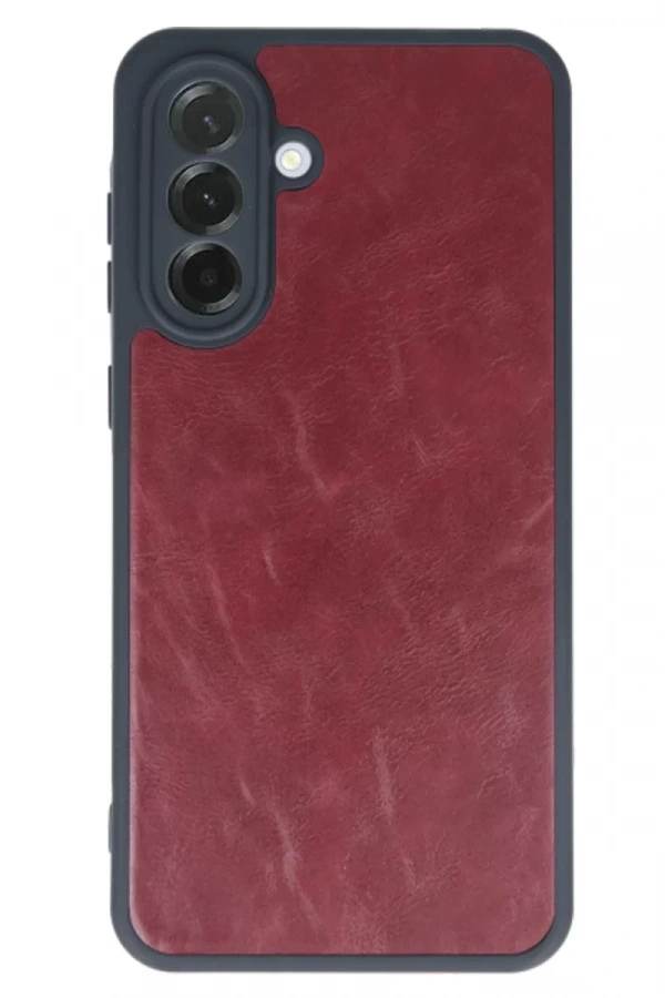 Samsung Galaxy A56 Kılıf Aras Deri Kapak - Bordo