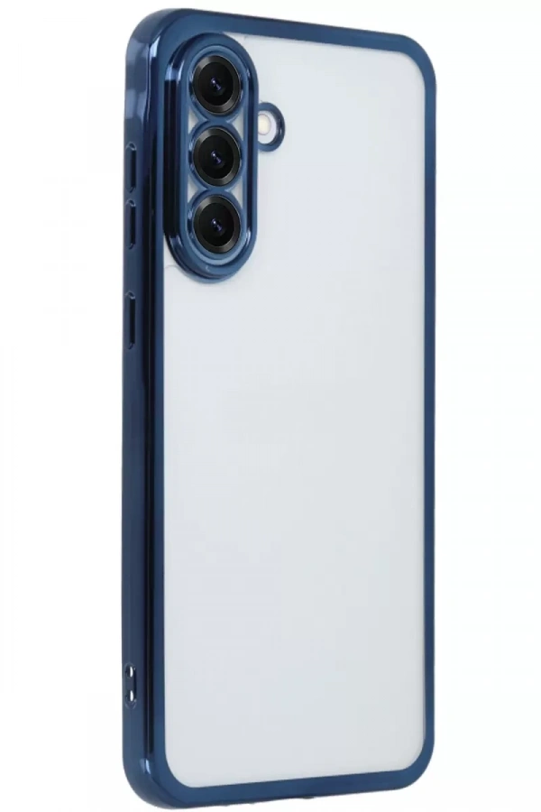 Samsung Galaxy A56 Kılıf Lensli Silikon - Lacivert