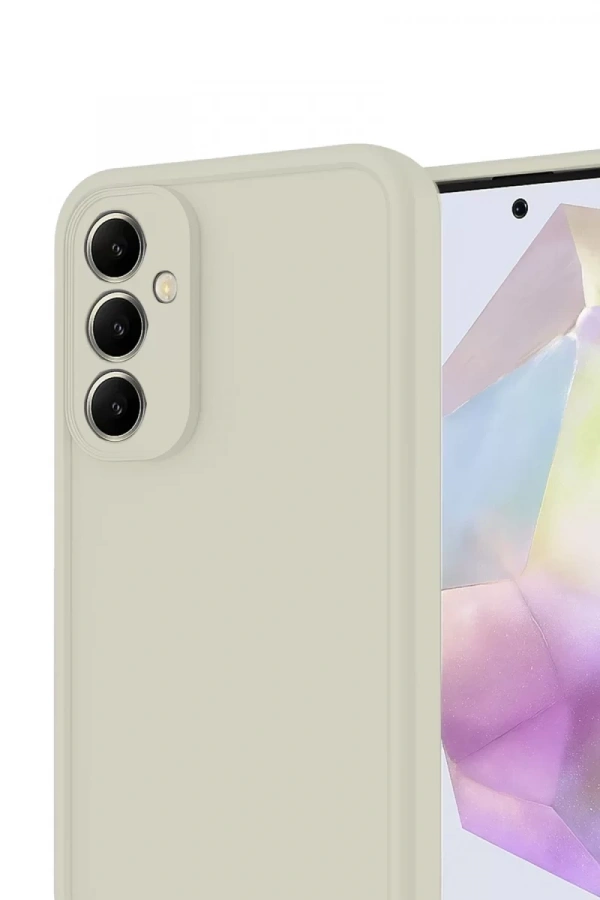 Samsung Galaxy A56 Kılıf Viera Silikon - Krem