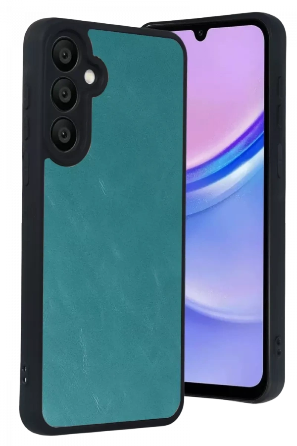 Samsung Galaxy A57 5G Aras Deri Kapak - Açık Yeşil