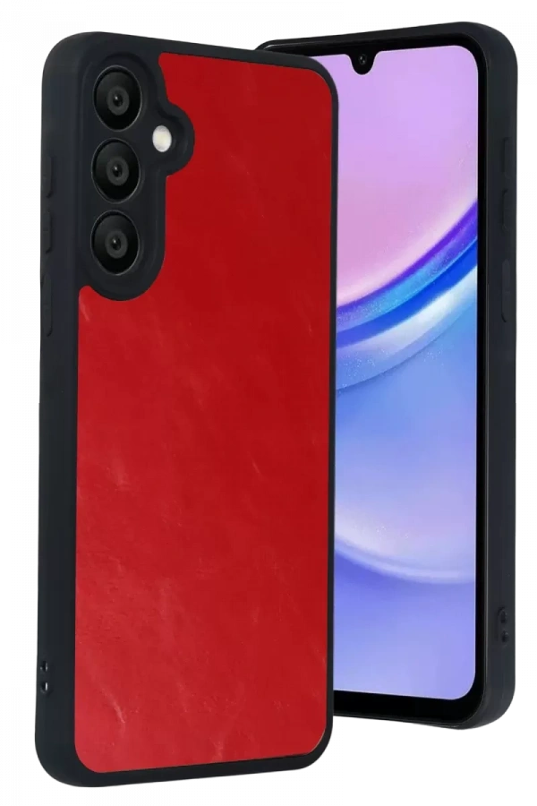 Samsung Galaxy A57 5G Aras Deri Kapak - Kırmızı