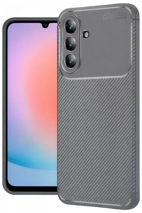 Samsung Galaxy A57 5G Auto Focus Karbon Kapak - Gri