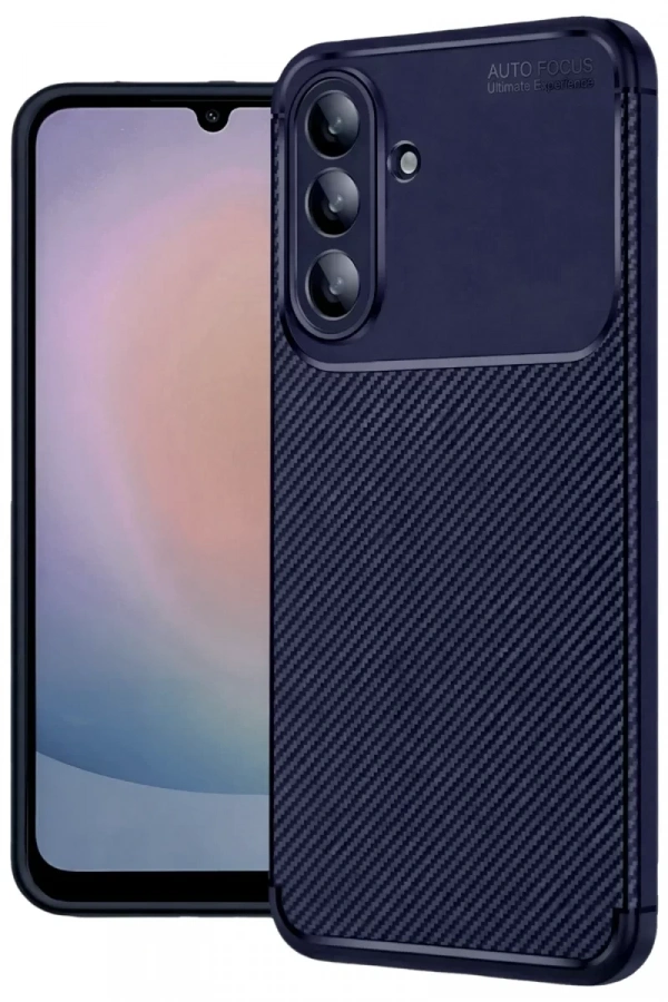 Samsung Galaxy A57 5G Auto Focus Karbon Kapak - Lacivert