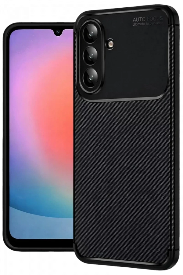 Samsung Galaxy A57 5G Auto Focus Karbon Kapak - Siyah