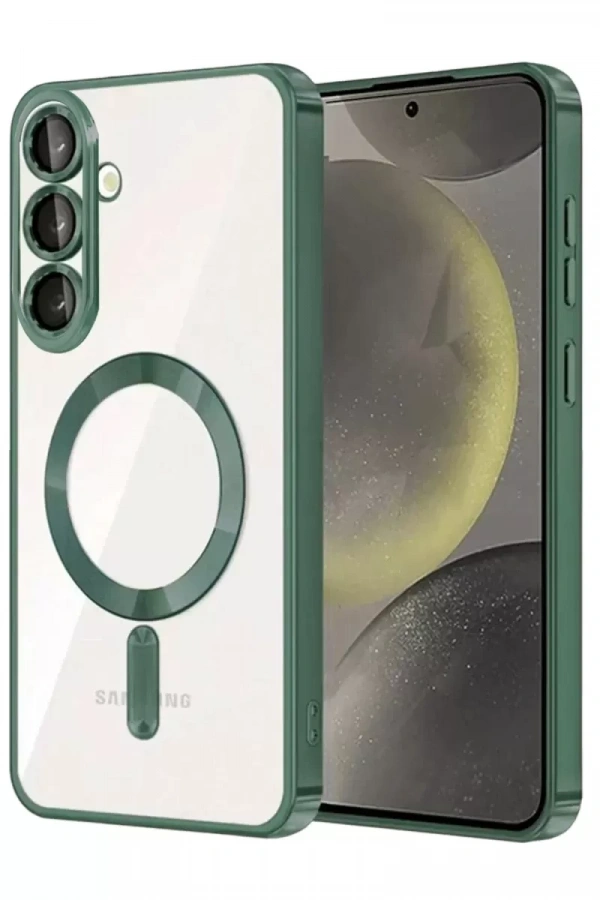Samsung Galaxy A57 5G Kross Magneticsafe Kapak - Koyu Yeşil