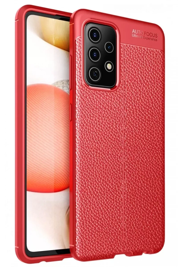 Samsung Galaxy A72 Kılıf Auto Focus Kapak - Kırmızı