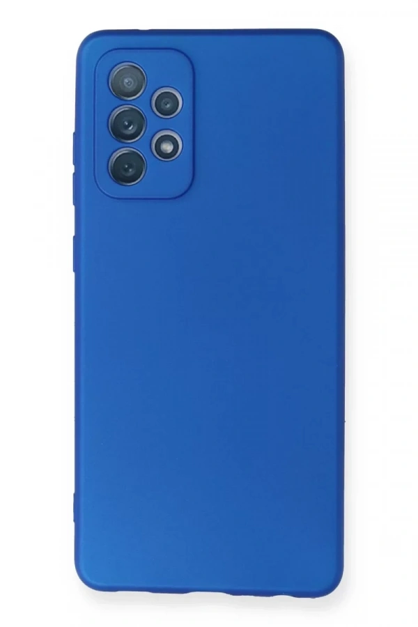 Samsung Galaxy A72 Kılıf First Silikon - Mavi
