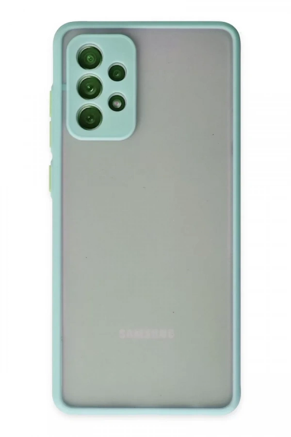 Samsung Galaxy A72 Kılıf Montreal Silikon Kapak - Turkuaz