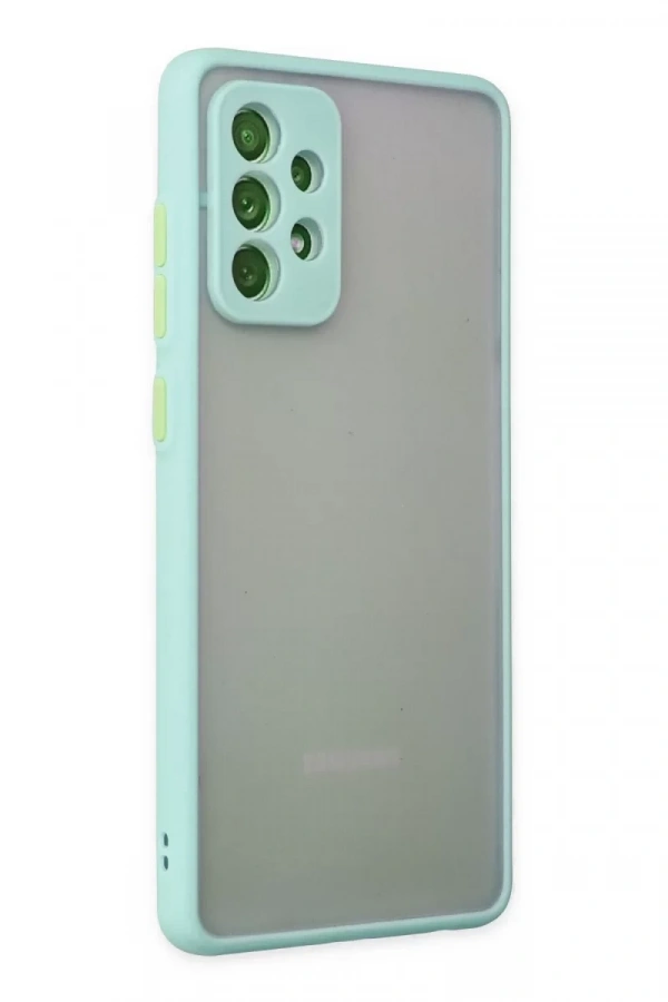 Samsung Galaxy A72 Kılıf Montreal Silikon Kapak - Turkuaz