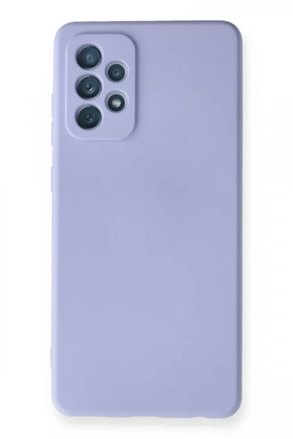 Samsung Galaxy A72 Kılıf Nano içi Kadife Silikon - Lila